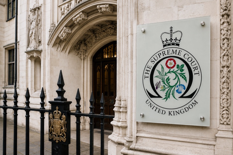 The entrance to the Supreme Court of the United Kingdom — the legal principle is already settled at the highest court